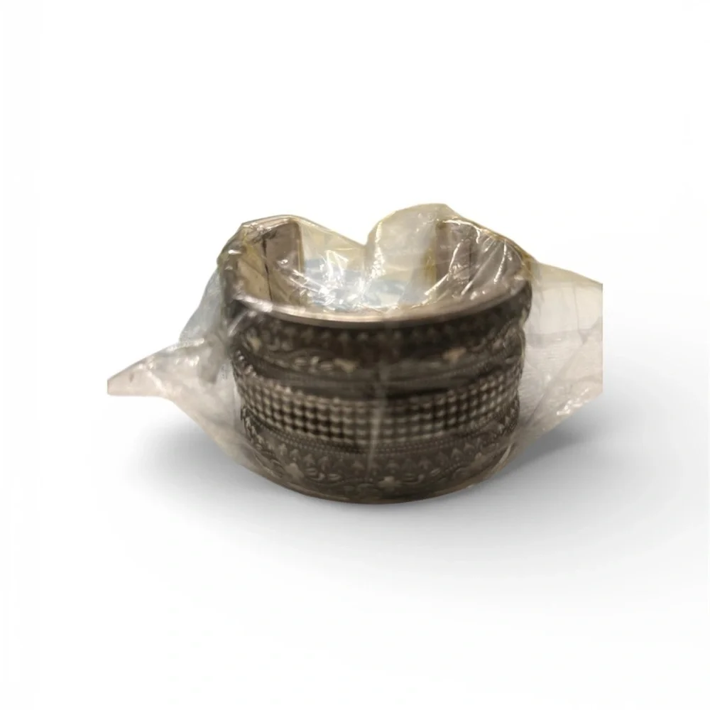 Elegant Silver and Gold Embossed Cuff bundles